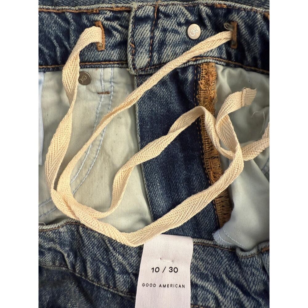 Good American Jeans Women's 10/30 Blue Good Extreme Barrel High Rise NWT - Picture 8 of 12